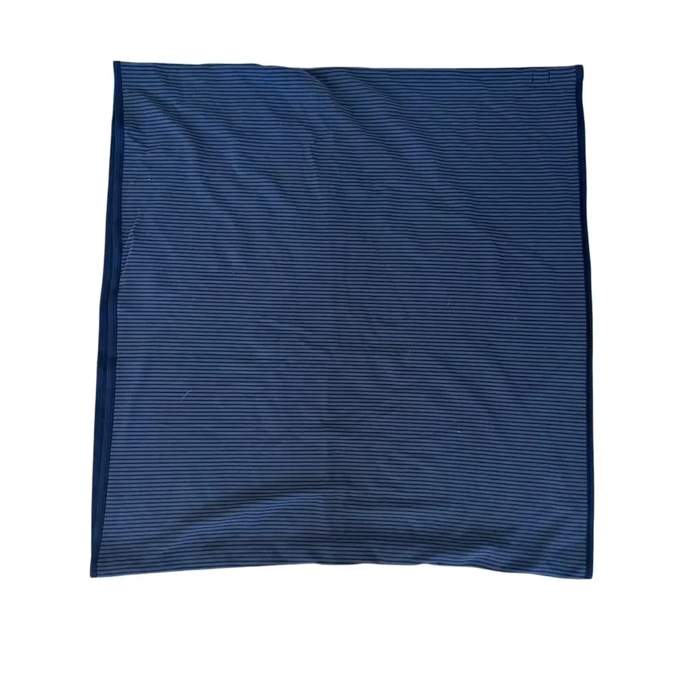 Lululemon Scarf Vinyassa Black Gray Striped